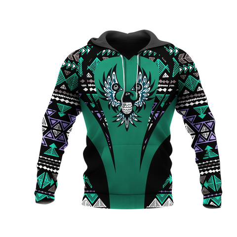 Powwow StoreHD000915 Pattern Native Pride 3D Hoodie