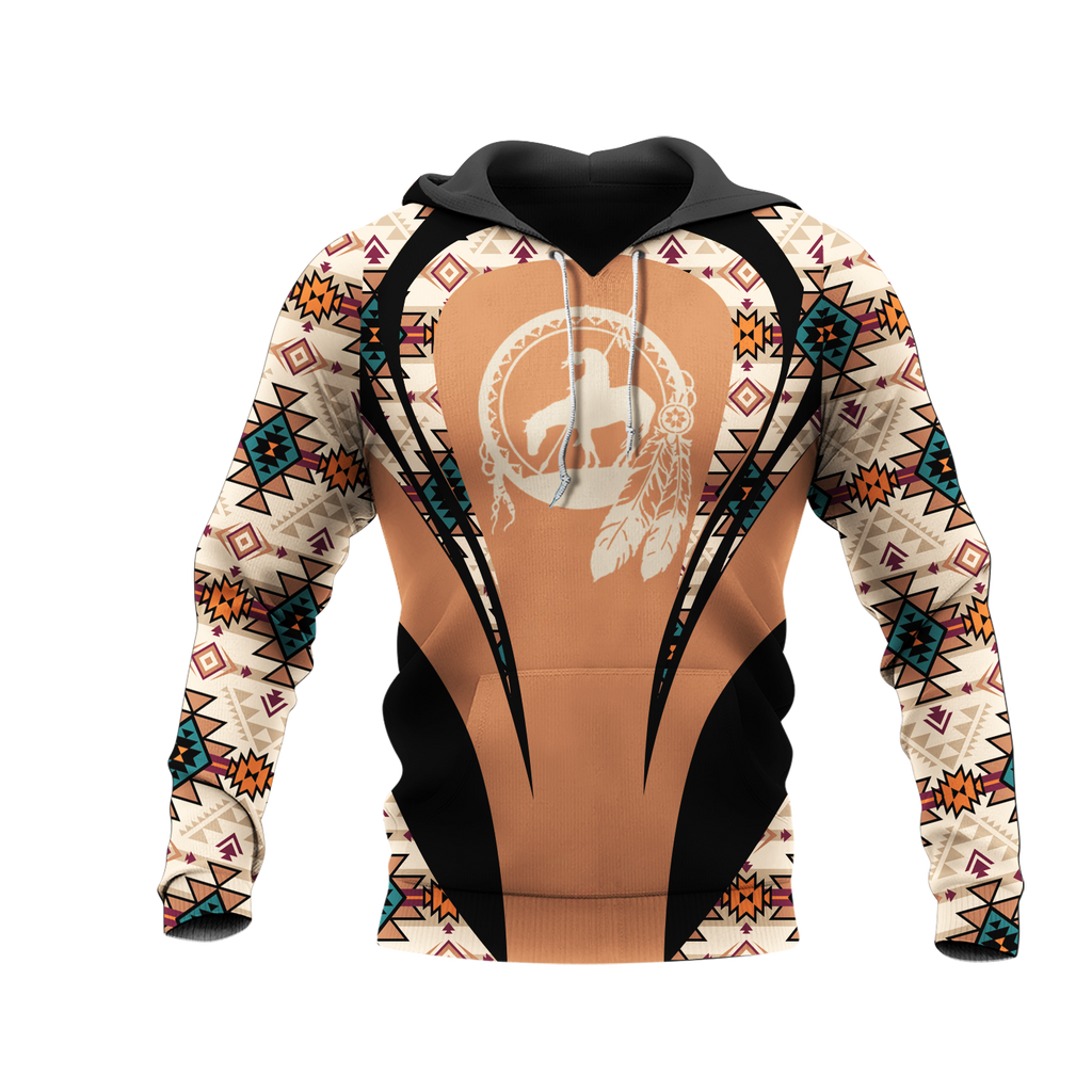 Powwow StoreHD000918 Pattern Native Pride 3D Hoodie