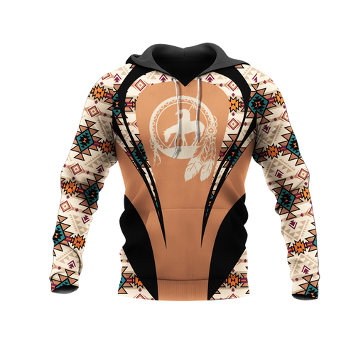 Powwow StoreHD000918 Pattern Native Pride 3D Hoodie