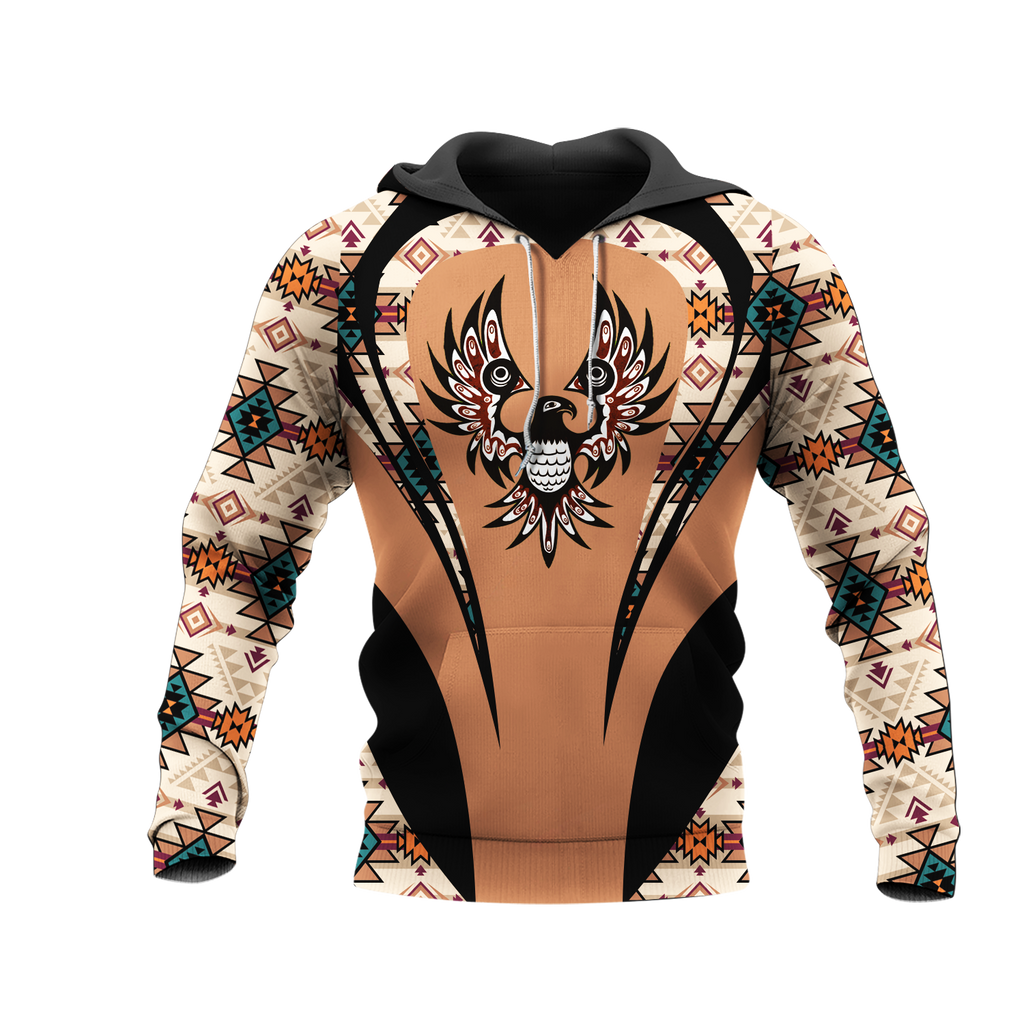 Powwow StoreHD000919 Pattern Native Pride 3D Hoodie