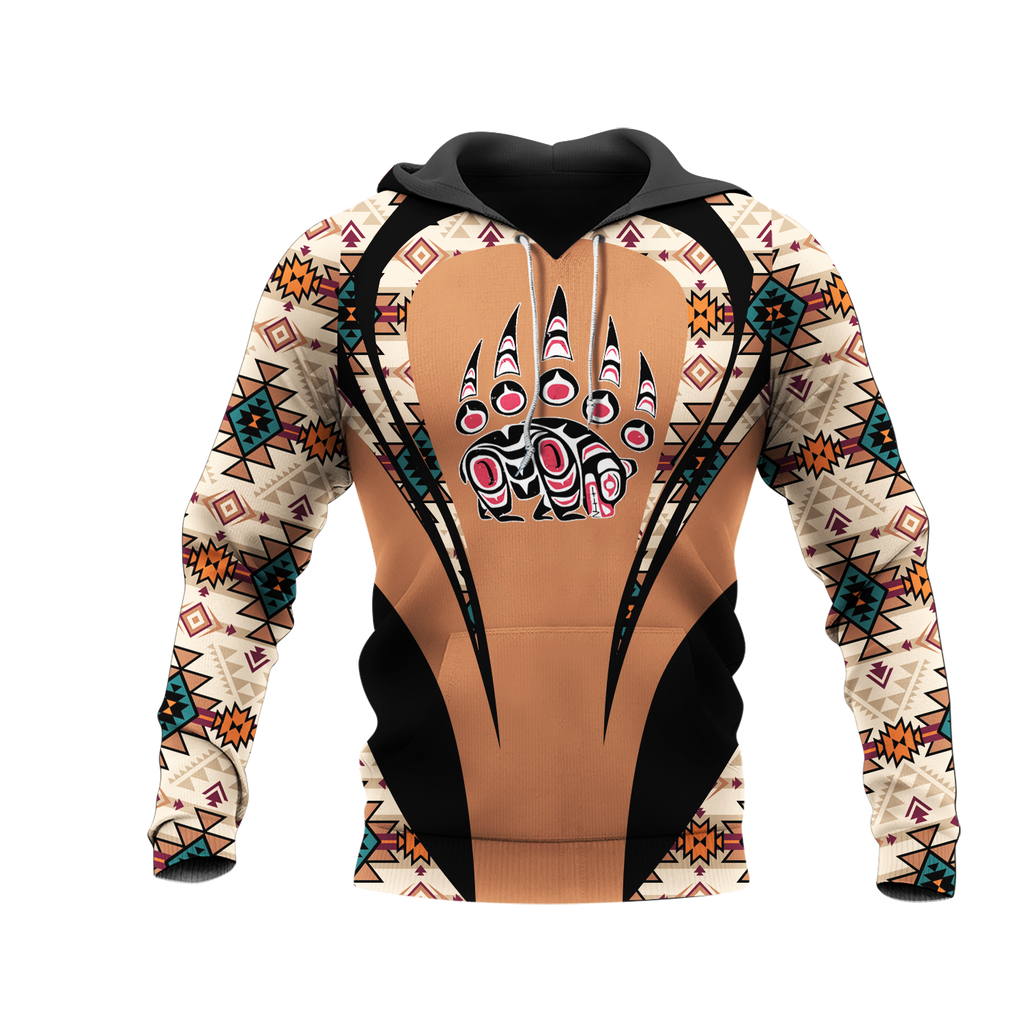 Powwow StoreHD000922 Pattern Native Pride 3D Hoodie