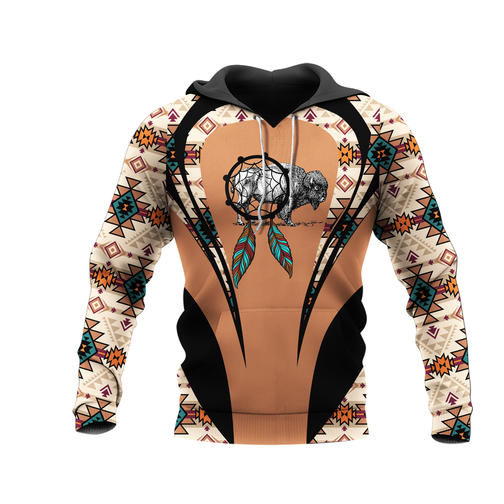 Powwow StoreHD000920 Pattern Native Pride 3D Hoodie