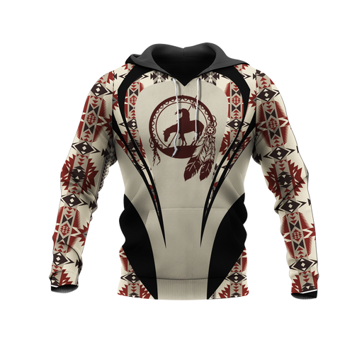 Powwow StoreHD000923 Pattern Native Pride 3D Hoodie