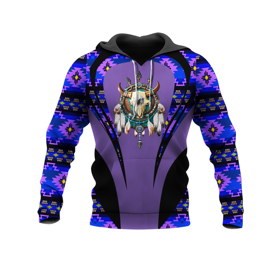 Powwow StoreHD000927 Pattern Native Pride 3D Hoodie