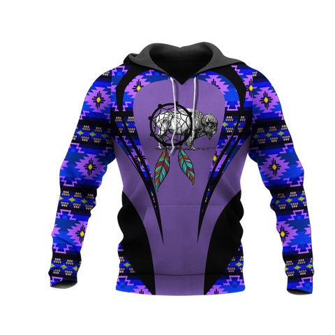 Powwow StoreHD000930 Pattern Native Pride 3D Hoodie