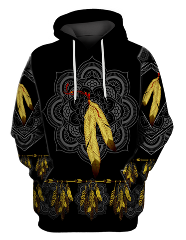 Powwow StoreHD0011515 Pattern Native Pride 3D Hoodie