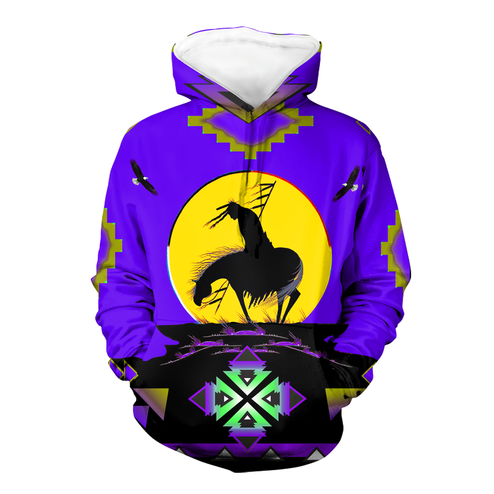 Powwow StoreHD0011739 Pattern Native Pride 3D Hoodie