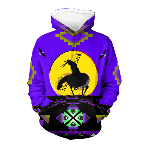 Powwow StoreHD0011739 Pattern Native Pride 3D Hoodie