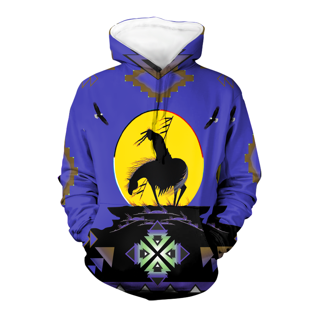 Powwow StoreHD0011740 Pattern Native Pride 3D Hoodie