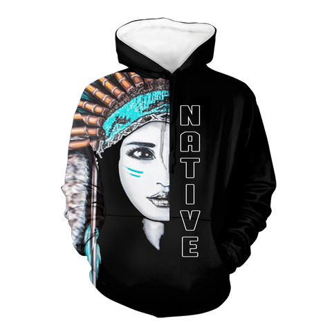 Powwow StoreHD0011826 Pattern Native Pride 3D Hoodie