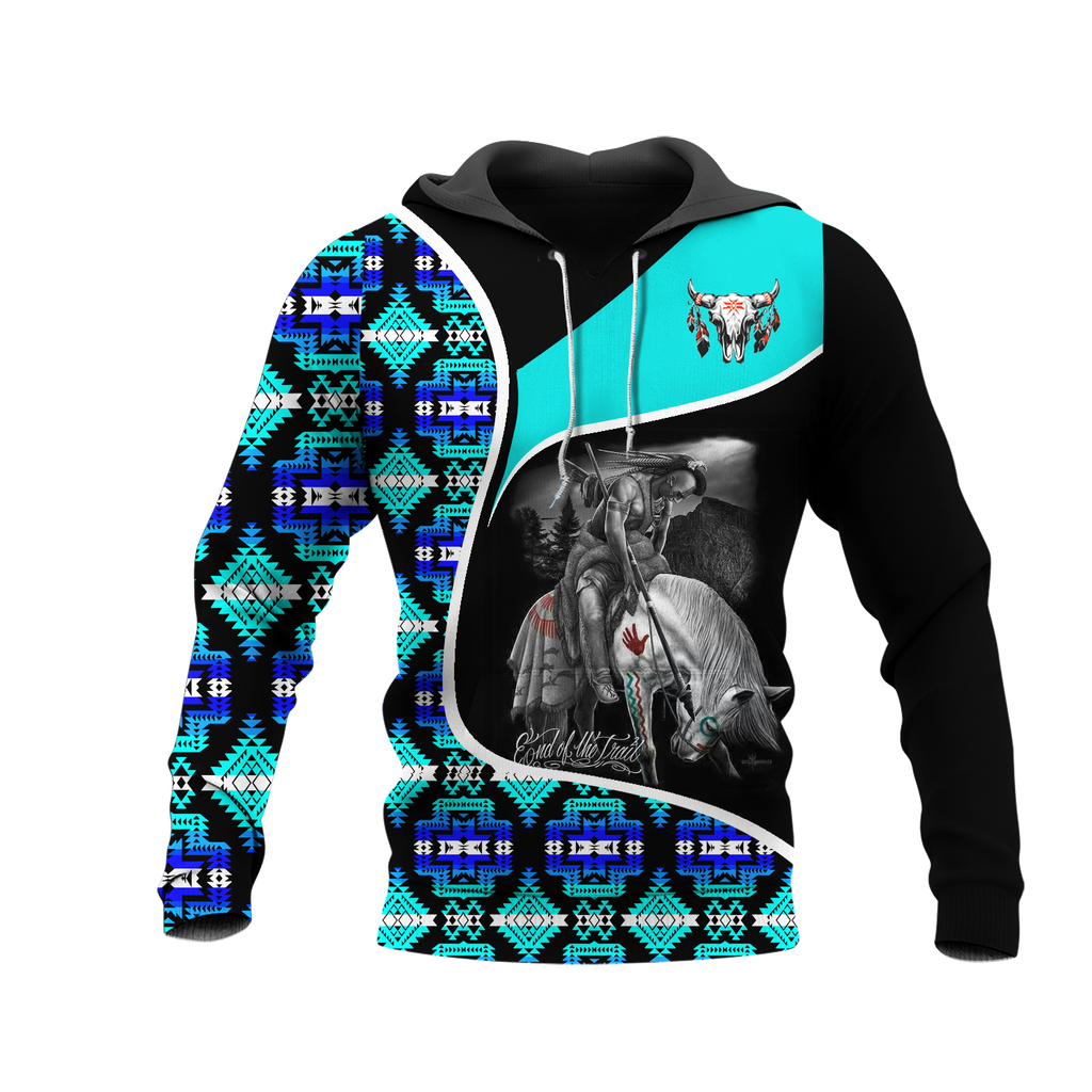 Powwow StoreHD000932 Pattern Native Pride 3D Hoodie