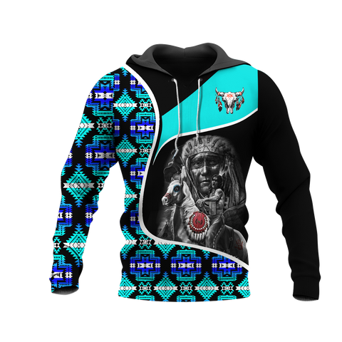 Powwow StoreHD000935 Pattern Native Pride 3D Hoodie