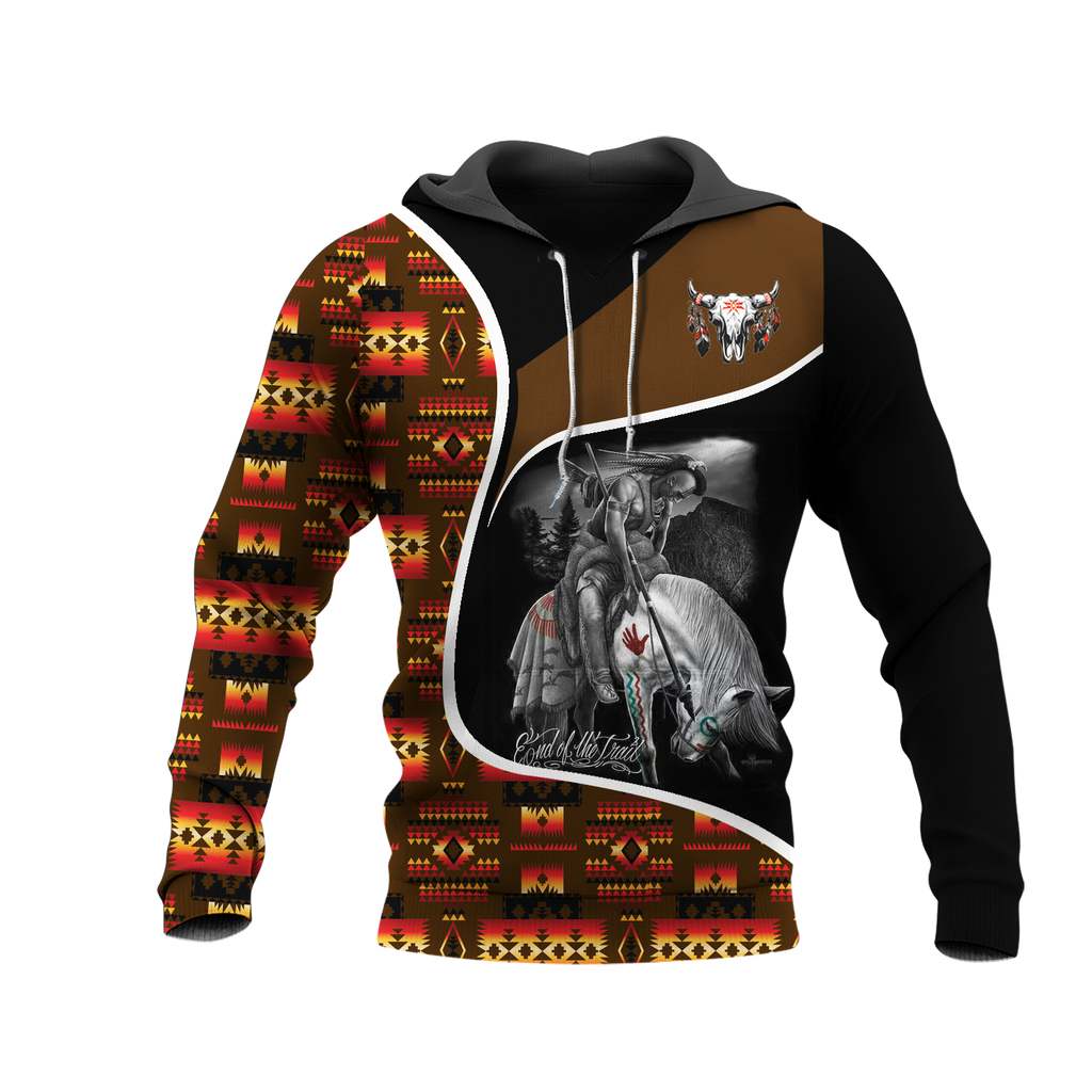 Powwow StoreHD000939 Pattern Native Pride 3D Hoodie