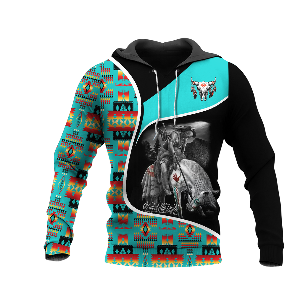 Powwow StoreHD000942 Pattern Native Pride 3D Hoodie