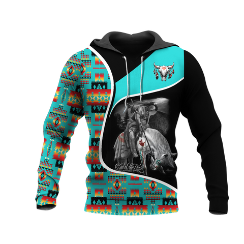 Powwow StoreHD000942 Pattern Native Pride 3D Hoodie