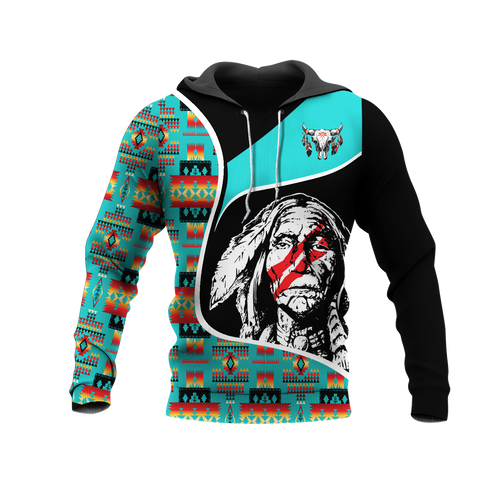 Powwow StoreHD000943 Pattern Native Pride 3D Hoodie