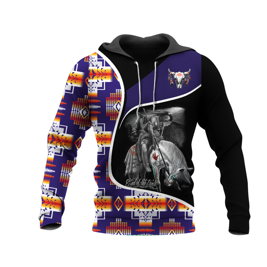 Powwow StoreHD000947 Pattern Native Pride 3D Hoodie