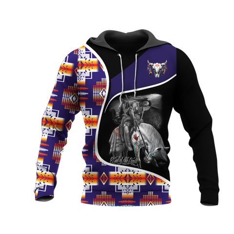 Powwow StoreHD000947 Pattern Native Pride 3D Hoodie