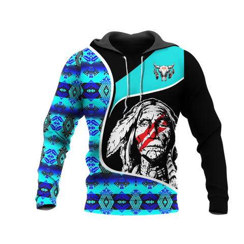 Powwow StoreHD000955 Pattern Native Pride 3D Hoodie