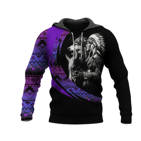 Powwow StoreHD000973 Pattern Native Pride 3D Hoodie