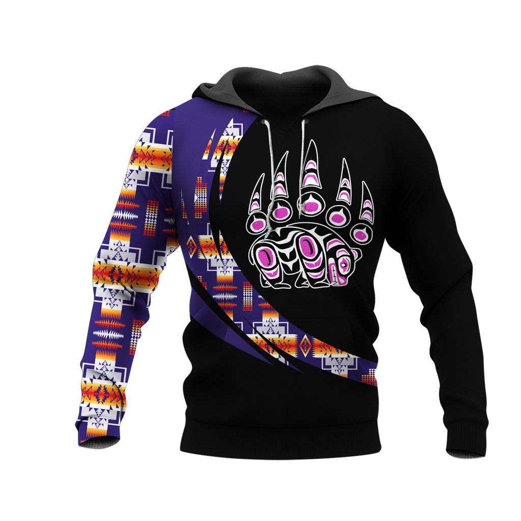 Powwow StoreHD000977 Pattern Native Pride 3D Hoodie