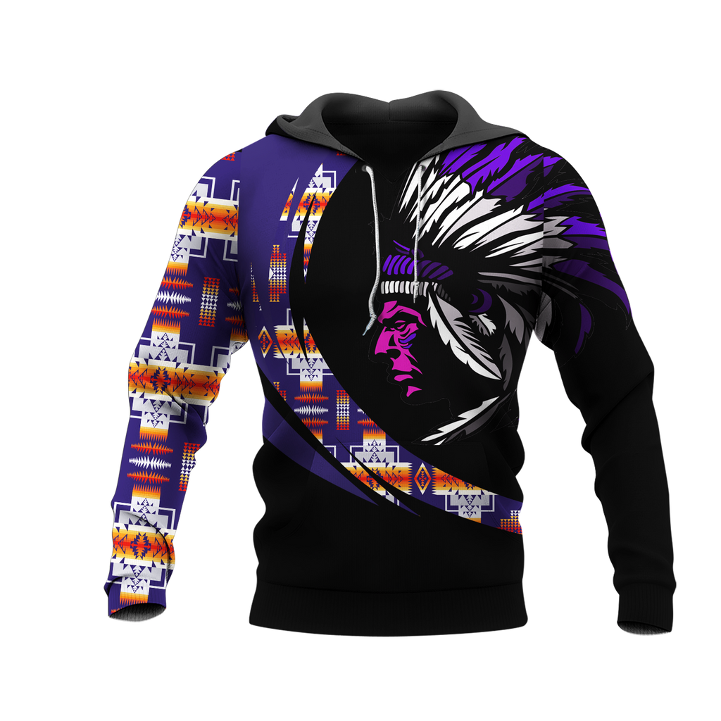 Powwow StoreHD000978 Pattern Native Pride 3D Hoodie