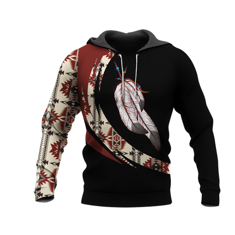 Powwow StoreHD000981 Pattern Native Pride 3D Hoodie