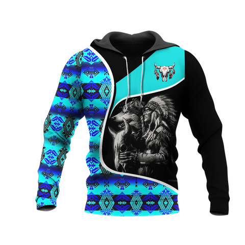 Powwow StoreHD000954 Pattern Native Pride 3D Hoodie