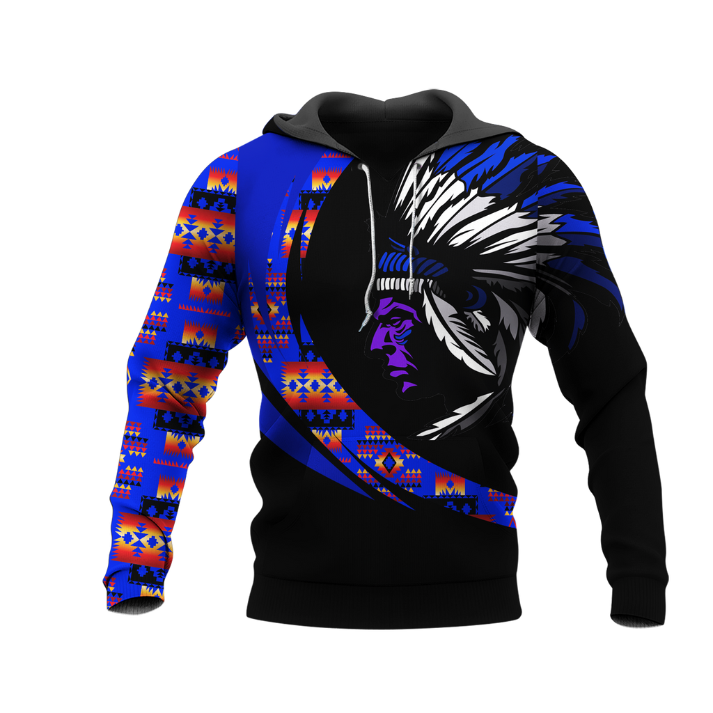 Powwow StoreHD000984 Pattern Native Pride 3D Hoodie