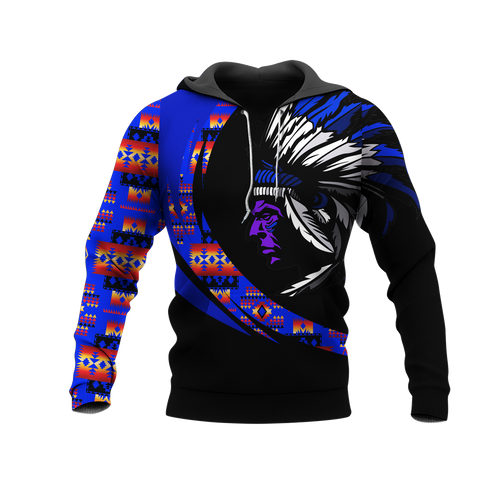 Powwow StoreHD000984 Pattern Native Pride 3D Hoodie