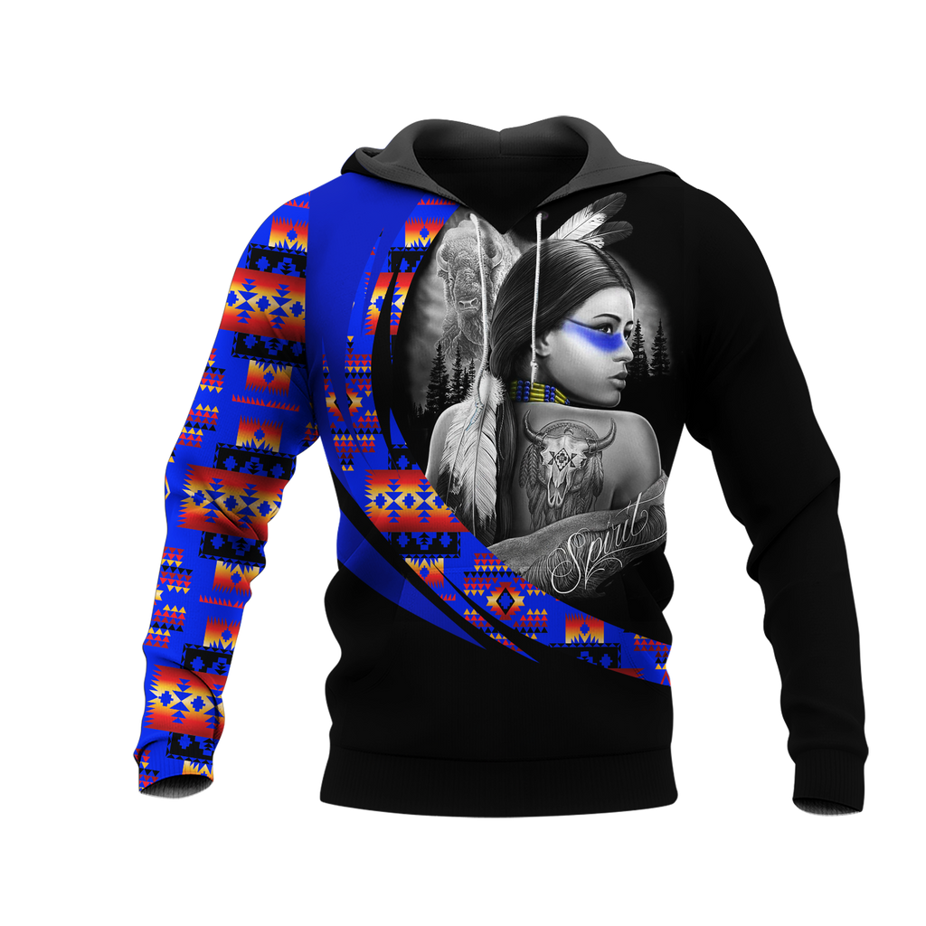 Powwow StoreHD000985 Pattern Native Pride 3D Hoodie