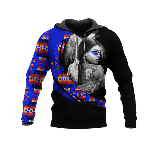 Powwow StoreHD000985 Pattern Native Pride 3D Hoodie