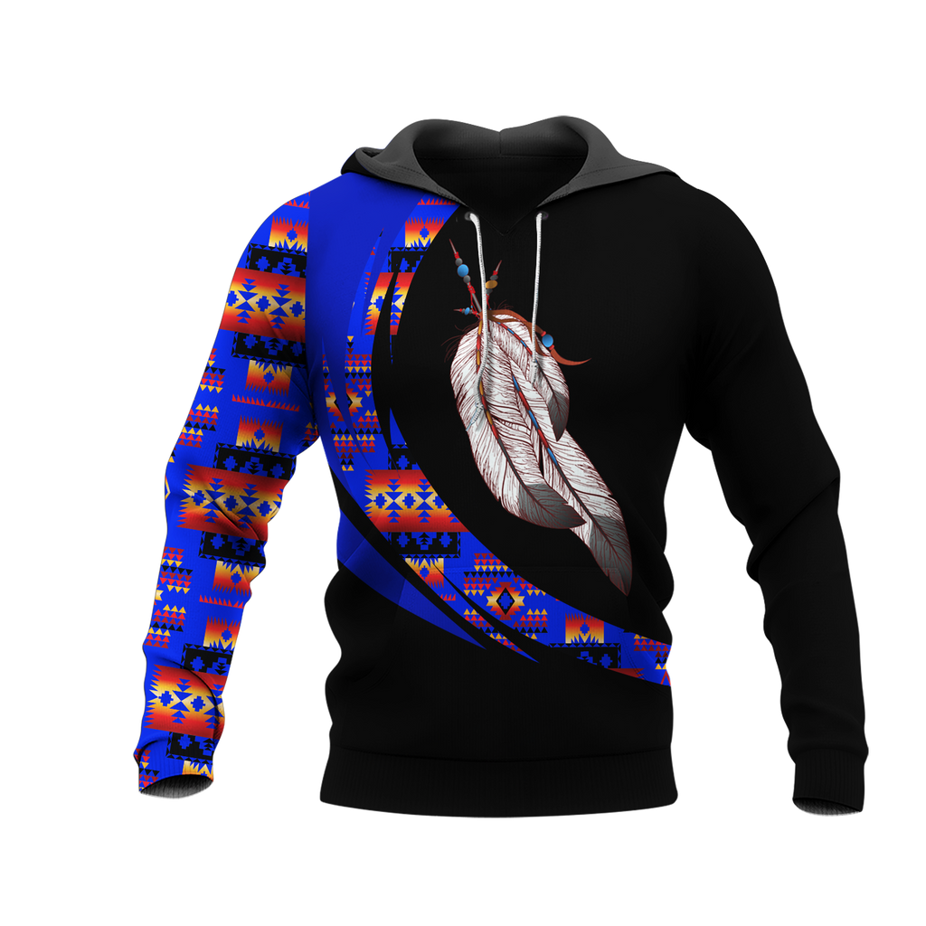 Powwow StoreHD000986 Pattern Native Pride 3D Hoodie