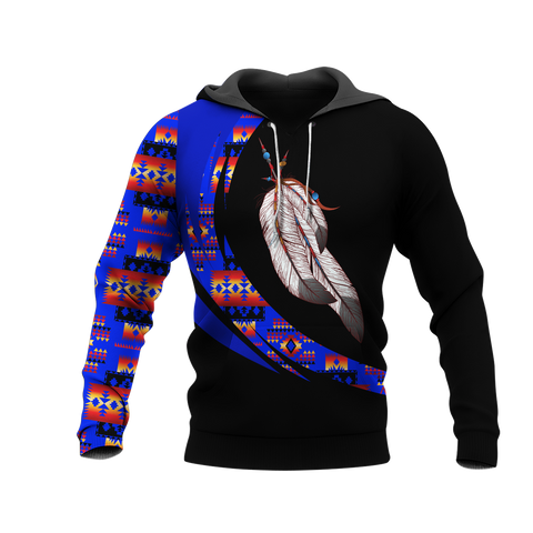 Powwow StoreHD000986 Pattern Native Pride 3D Hoodie