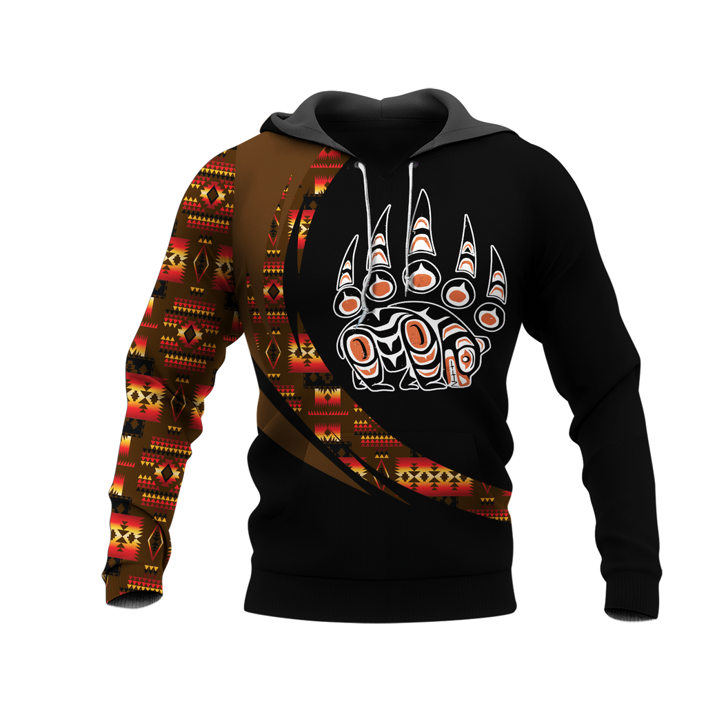 Powwow StoreHD000987 Pattern Native Pride 3D Hoodie