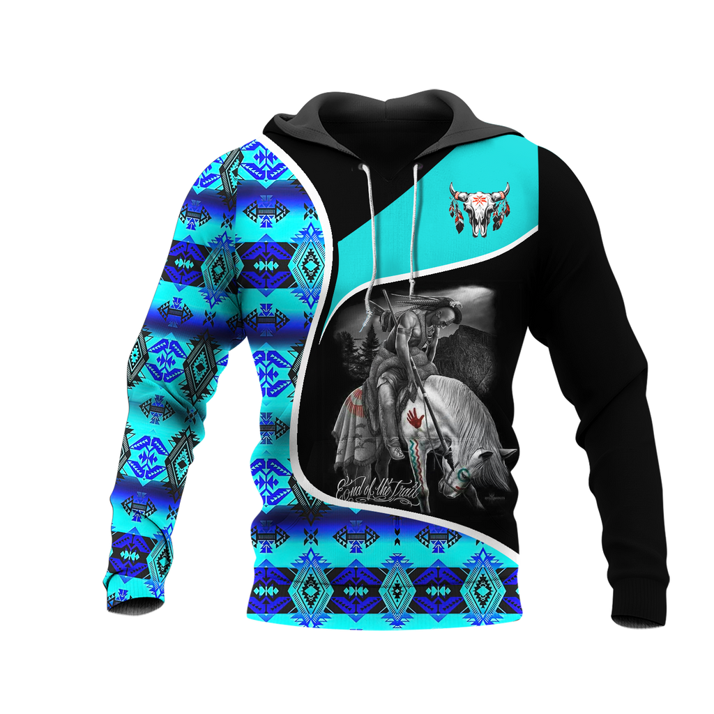 Powwow StoreHD000952 Pattern Native Pride 3D Hoodie