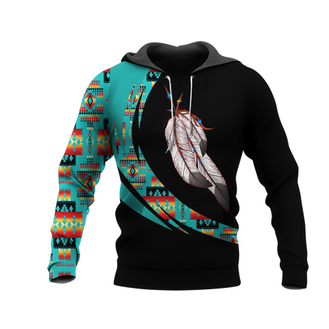 Powwow StoreHD000971 Pattern Native Pride 3D Hoodie