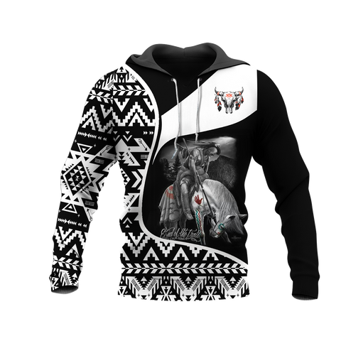 Powwow StoreHD000955 Pattern Native Pride 3D Hoodie