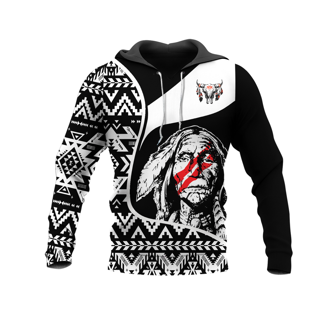 Powwow StoreHD000958 Pattern Native Pride 3D Hoodie