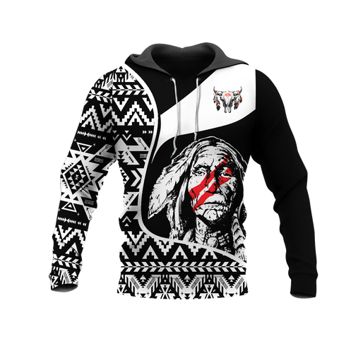 Powwow StoreHD000958 Pattern Native Pride 3D Hoodie