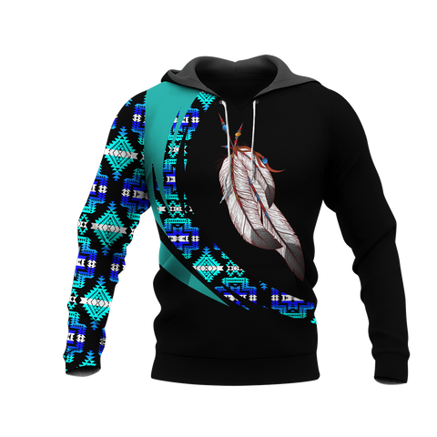 Powwow StoreHD000963 Pattern Native Pride 3D Hoodie