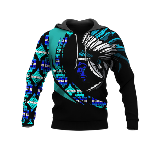 Powwow StoreHD000964 Pattern Native Pride 3D Hoodie