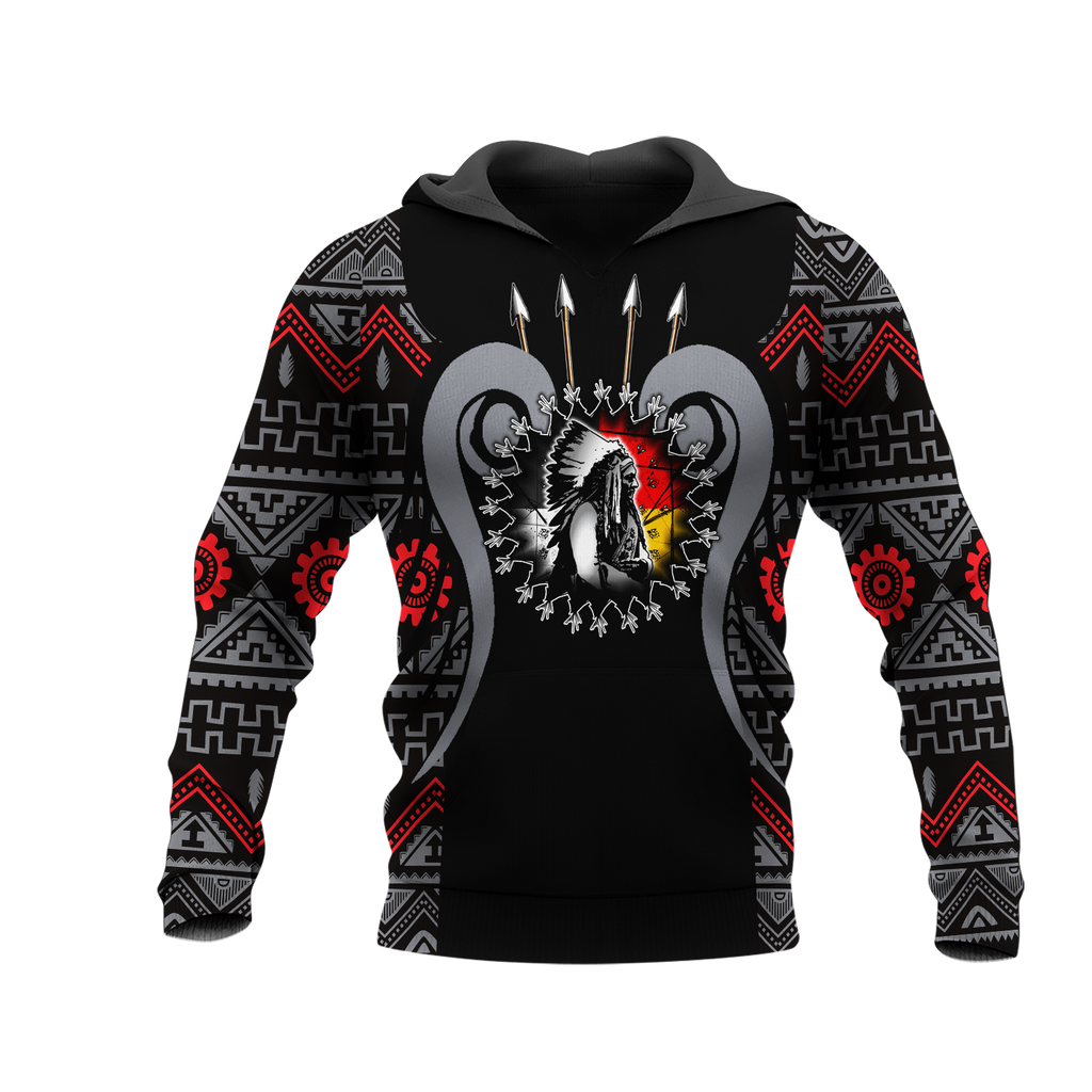 Powwow StoreHD0012091 Pattern Native Pride 3D Hoodie