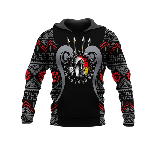 Powwow StoreHD0012091 Pattern Native Pride 3D Hoodie