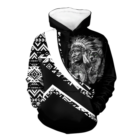 Powwow StoreHD001016 Pattern Native Pride 3D Hoodie