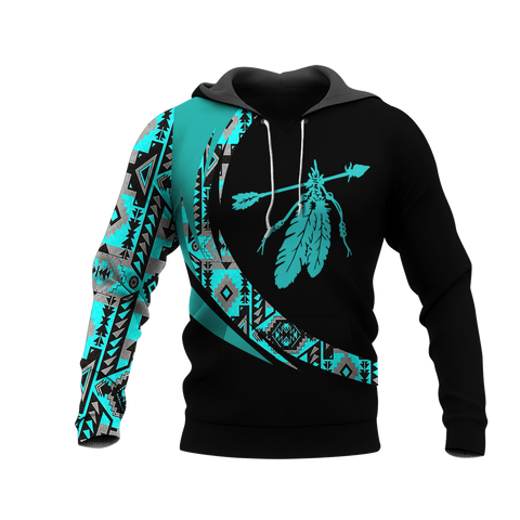 Powwow StoreHD001046 Pattern Native Pride 3D Hoodie