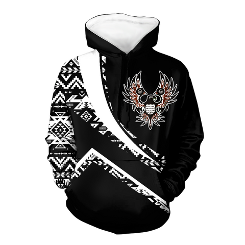 Powwow StoreHD001017 Pattern Native Pride 3D Hoodie