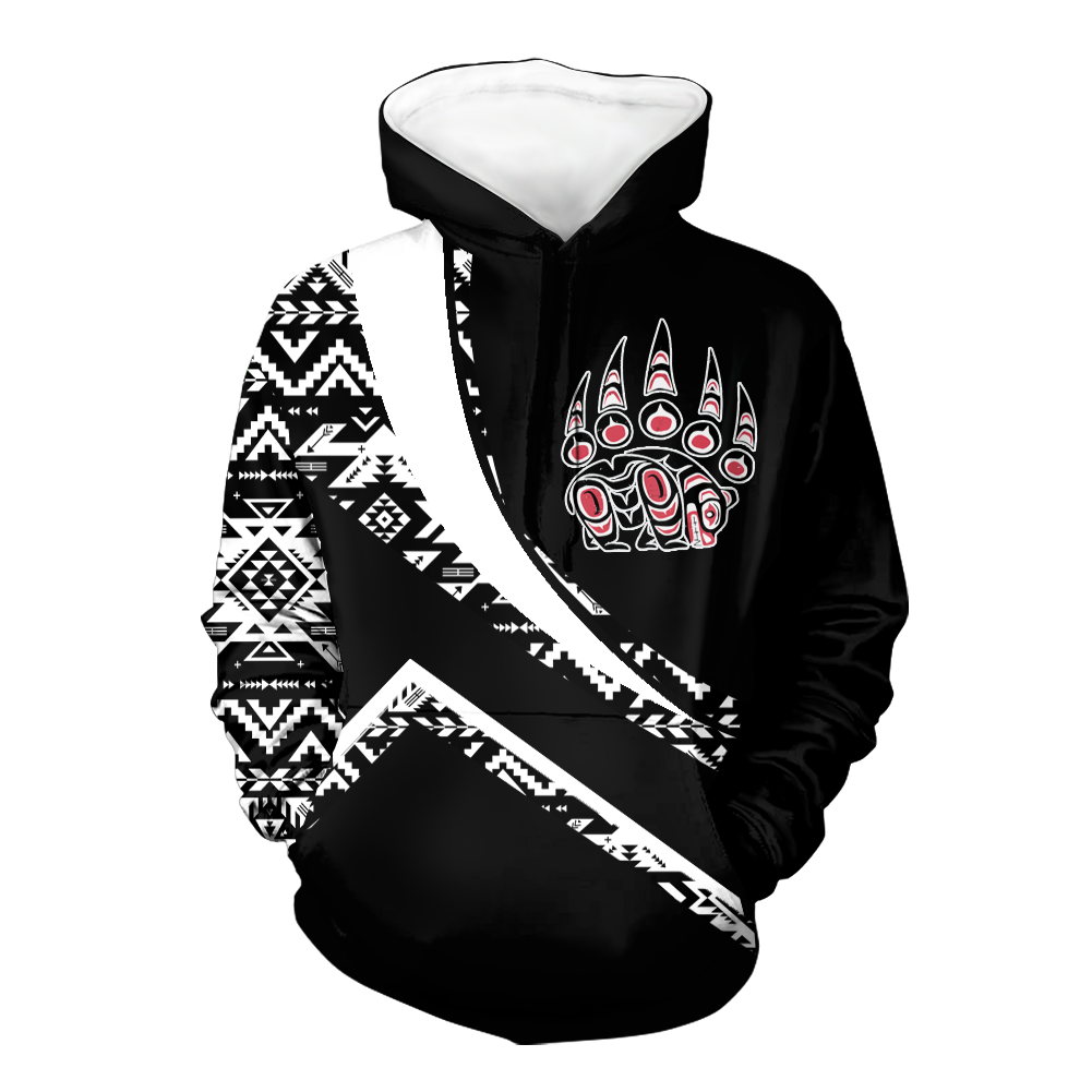 Powwow StoreHD001022 Pattern Native Pride 3D Hoodie