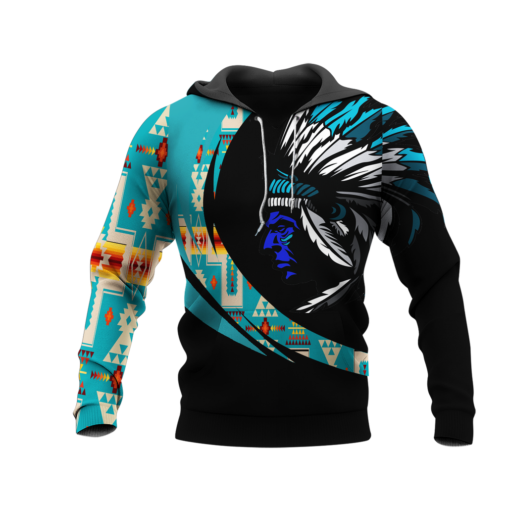 Powwow StoreHD001049 Pattern Native Pride 3D Hoodie