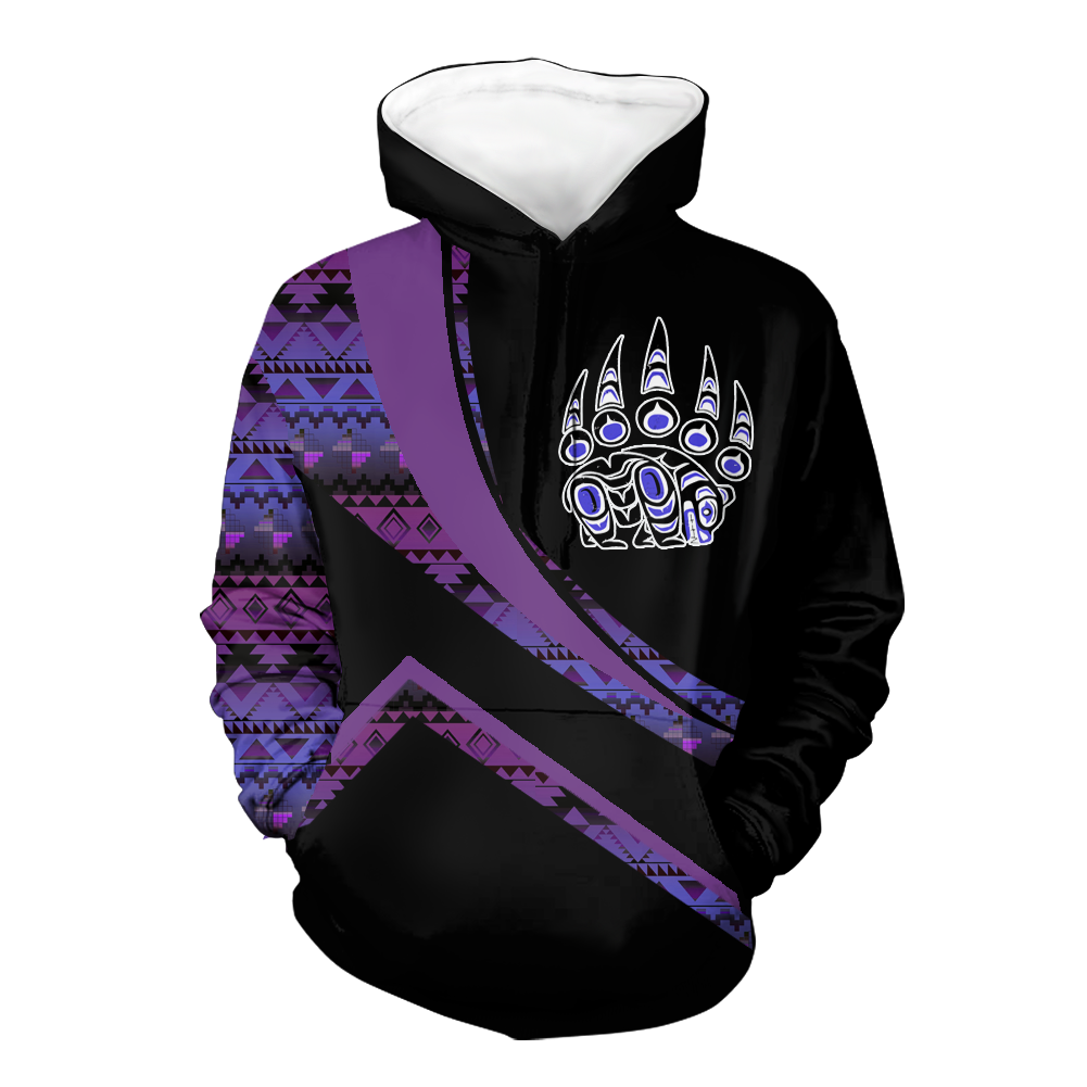 Powwow StoreHD001029 Pattern Native Pride 3D Hoodie